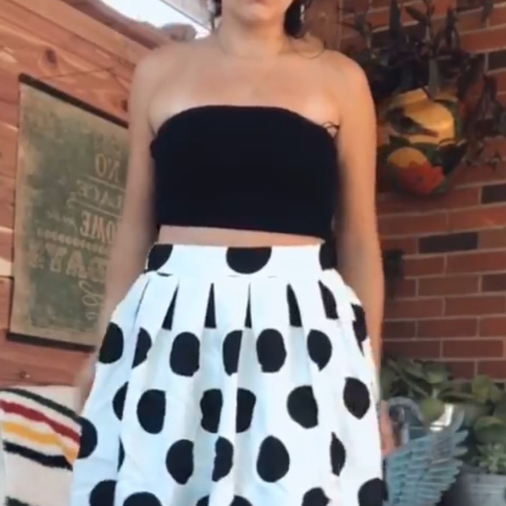 Ribbed crop Tube Top